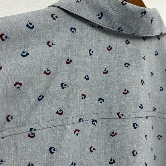 MEC Patterned Button Short Sleeve Women's Shirt Lightweight - Picture 6 of 10